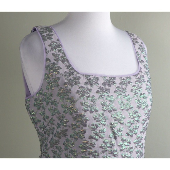 BCBGMaxAzria Floral Mini Dress in Gray and Green - Picture 3 of 6